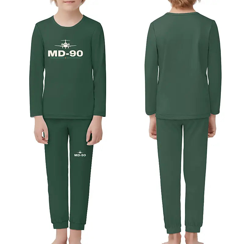 McDonnell Douglas MD-90 - Children Pajamas - Heritage Chest - Dark Green
