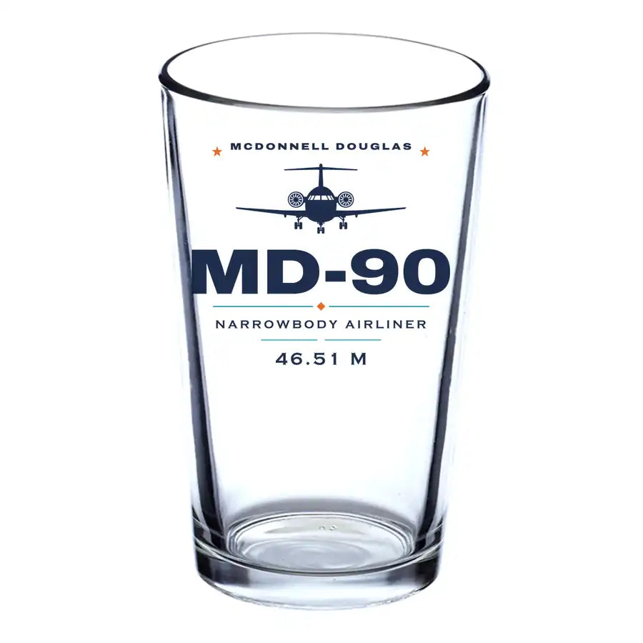 McDonnell Douglas MD-90 - Heritage - Beer & Water Glass