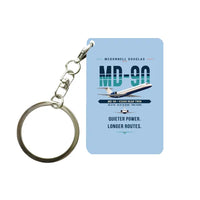 Thumbnail for McDonnell Douglas MD-90 - Original - Key Chain - Light Blue