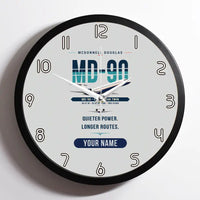 Thumbnail for McDonnell Douglas MD-90 - Original + Name - Framed - Light Gray