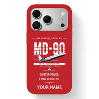 Thumbnail for McDonnell Douglas MD-90 - Original + Name - MagSafe iPhone 17 Pro - Red