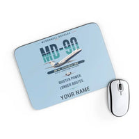 Thumbnail for McDonnell Douglas MD-90 - Original + Name - Mouse Pad - Light Blue