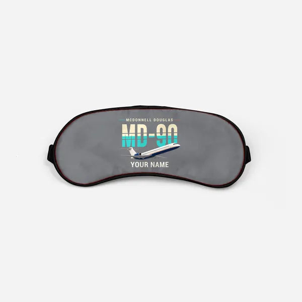 McDonnell Douglas MD-90 - Original + Name - Sleep Mask - Gray