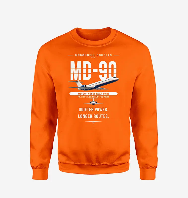 McDonnell Douglas MD-90 - Original - Sweatshirt - Orange