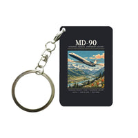 Thumbnail for McDonnell Douglas MD-90 - Poster - Key Chain - Black