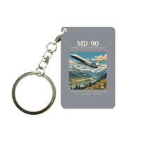 Thumbnail for McDonnell Douglas MD-90 - Poster - Key Chain - Gray