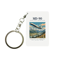 Thumbnail for McDonnell Douglas MD-90 - Poster - Key Chain - White