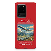 Thumbnail for McDonnell Douglas MD-90 - Poster + Name - Samsung Case - Red