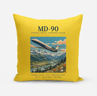Thumbnail for McDonnell Douglas MD-90 - Poster - Pillow - Yellow