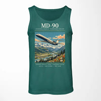 Thumbnail for McDonnell Douglas MD-90 - Poster - Tank Top - Green