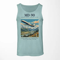 Thumbnail for McDonnell Douglas MD-90 - Poster - Tank Top - Light Green