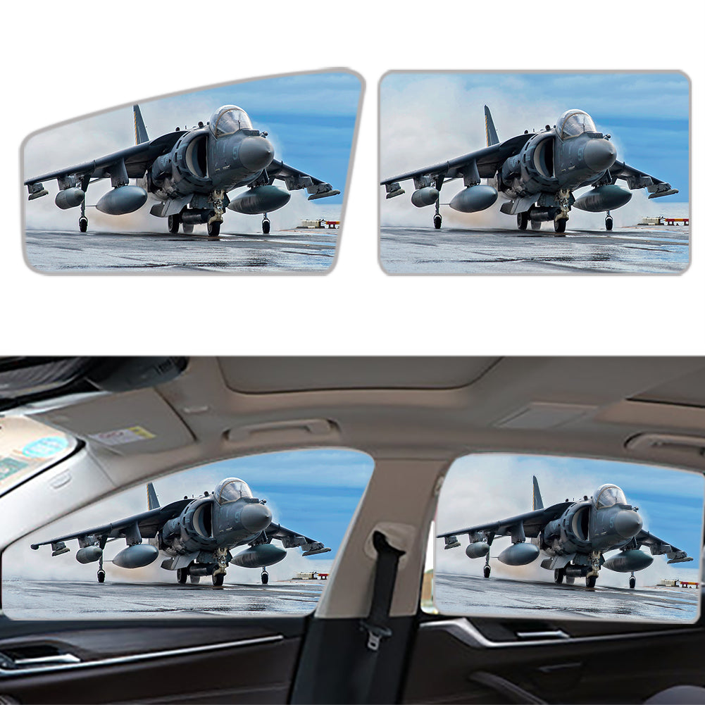 McDonnell Douglas AV-8B Harrier II Designed Car Sun Shade (Side window)