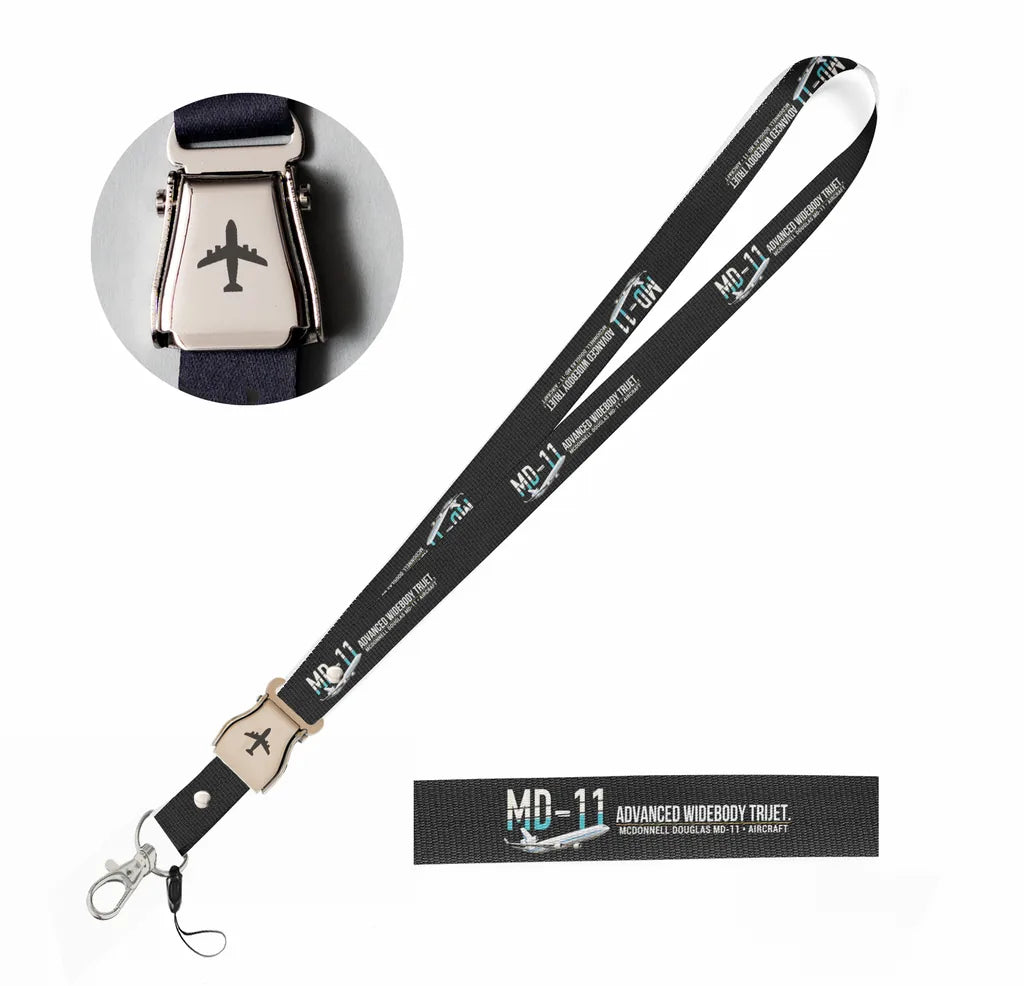 McDonnell Douglas MD-11 seat belt lanyard - black