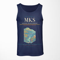 Thumbnail for Mekane Selam Airport MKS Tank Top - Dark Blue
