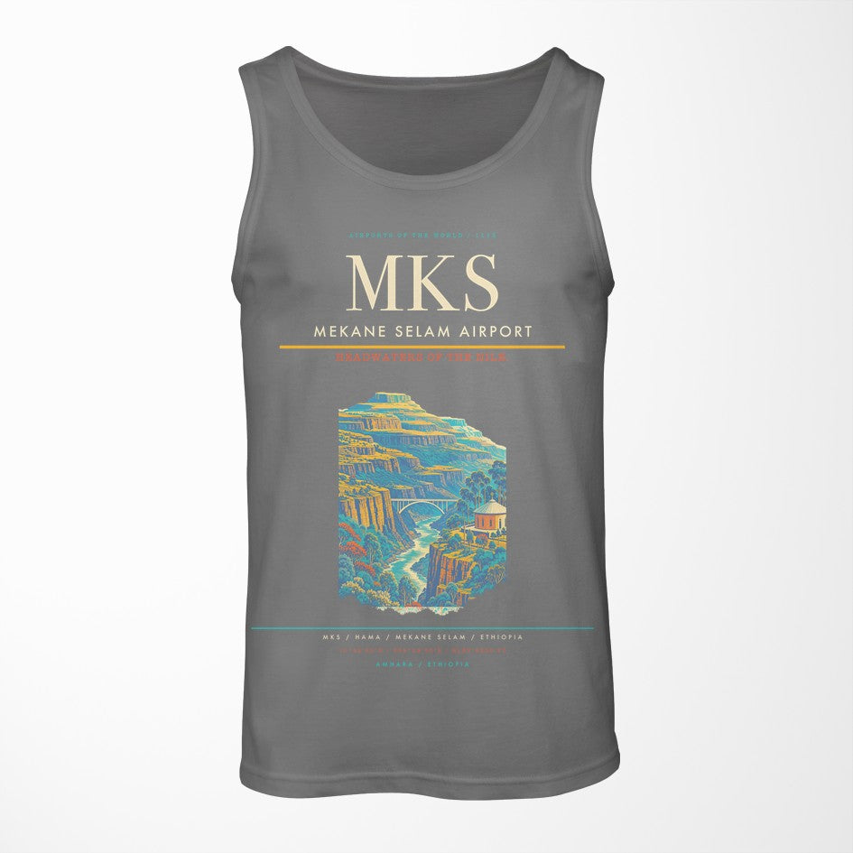 Mekane Selam Airport MKS Tank Top - Gray