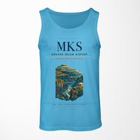 Thumbnail for Mekane Selam Airport MKS Tank Top - Sky Blue