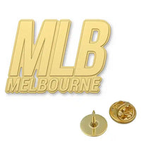 Thumbnail for Melbourne Orlando International Airport (MLB) Hollow Key Chains & Pins & Necklaces - Pin - Gold