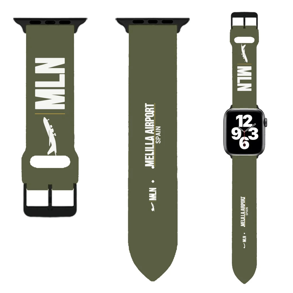 WBV6 | Melilla Airport MLN | Green Army (Metal Buckle)
