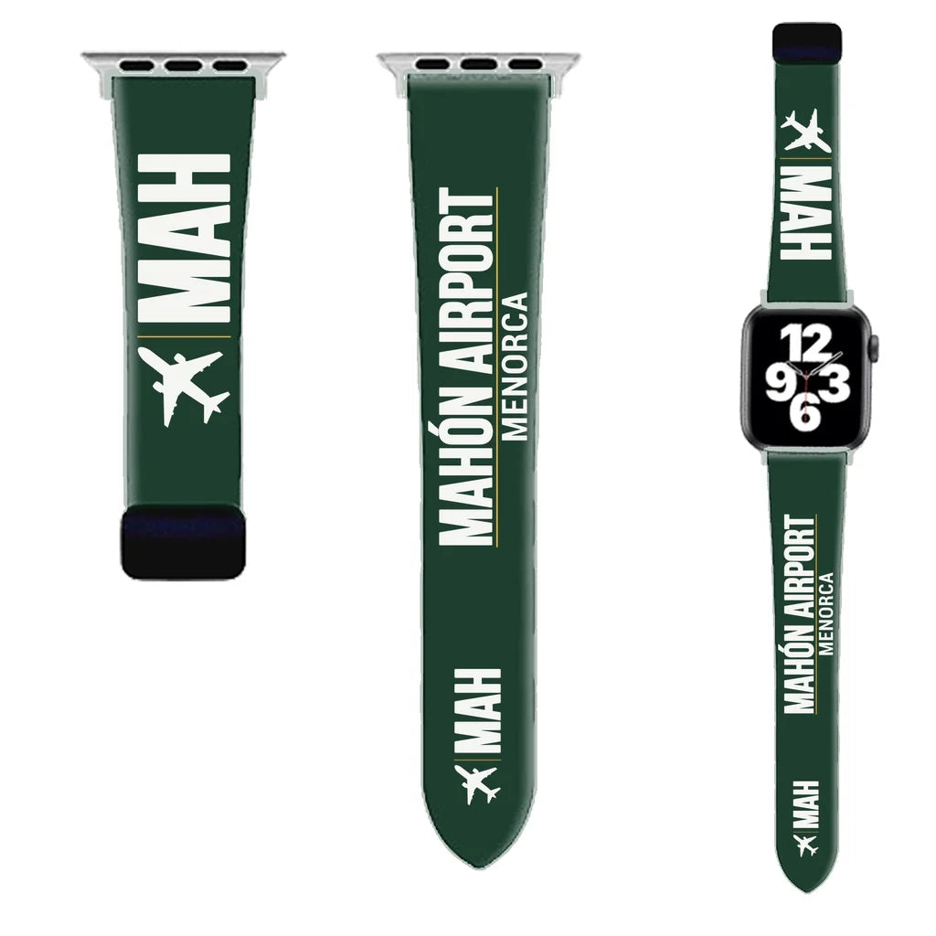 WBV6 | Menorca Airport MAH — Mahón | Dark Green (Magnetic Band)