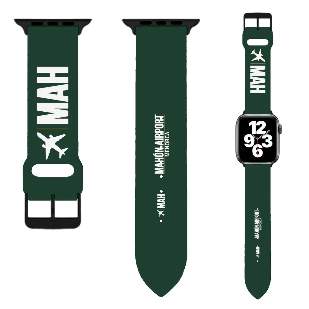 WBV6 | Menorca Airport MAH — Mahón | Dark Green (Metal Buckle)