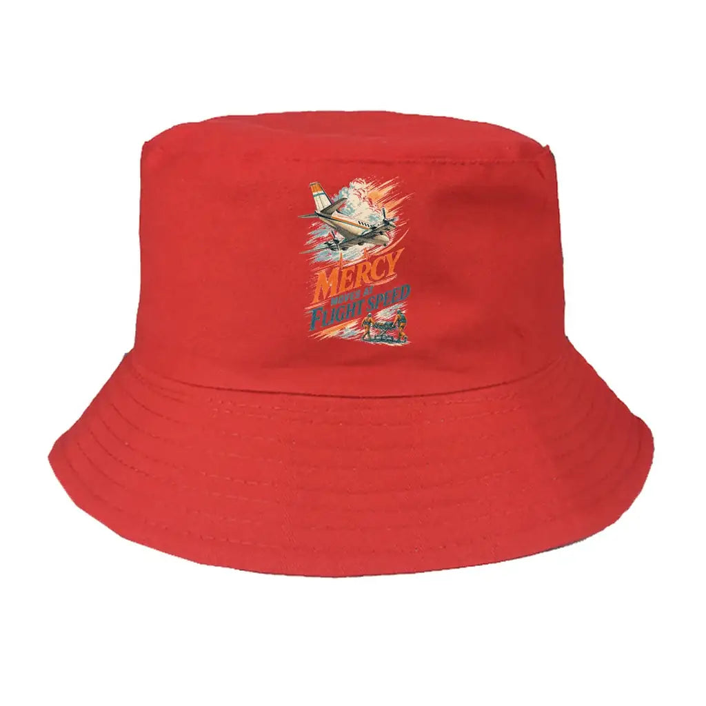 Mercy Moves At Flight Speed summer hat - red