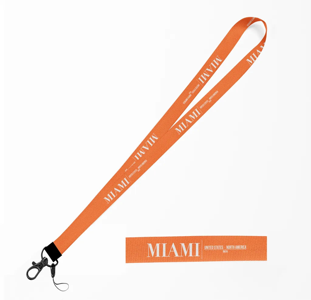 Miami City Series lanyard - orange