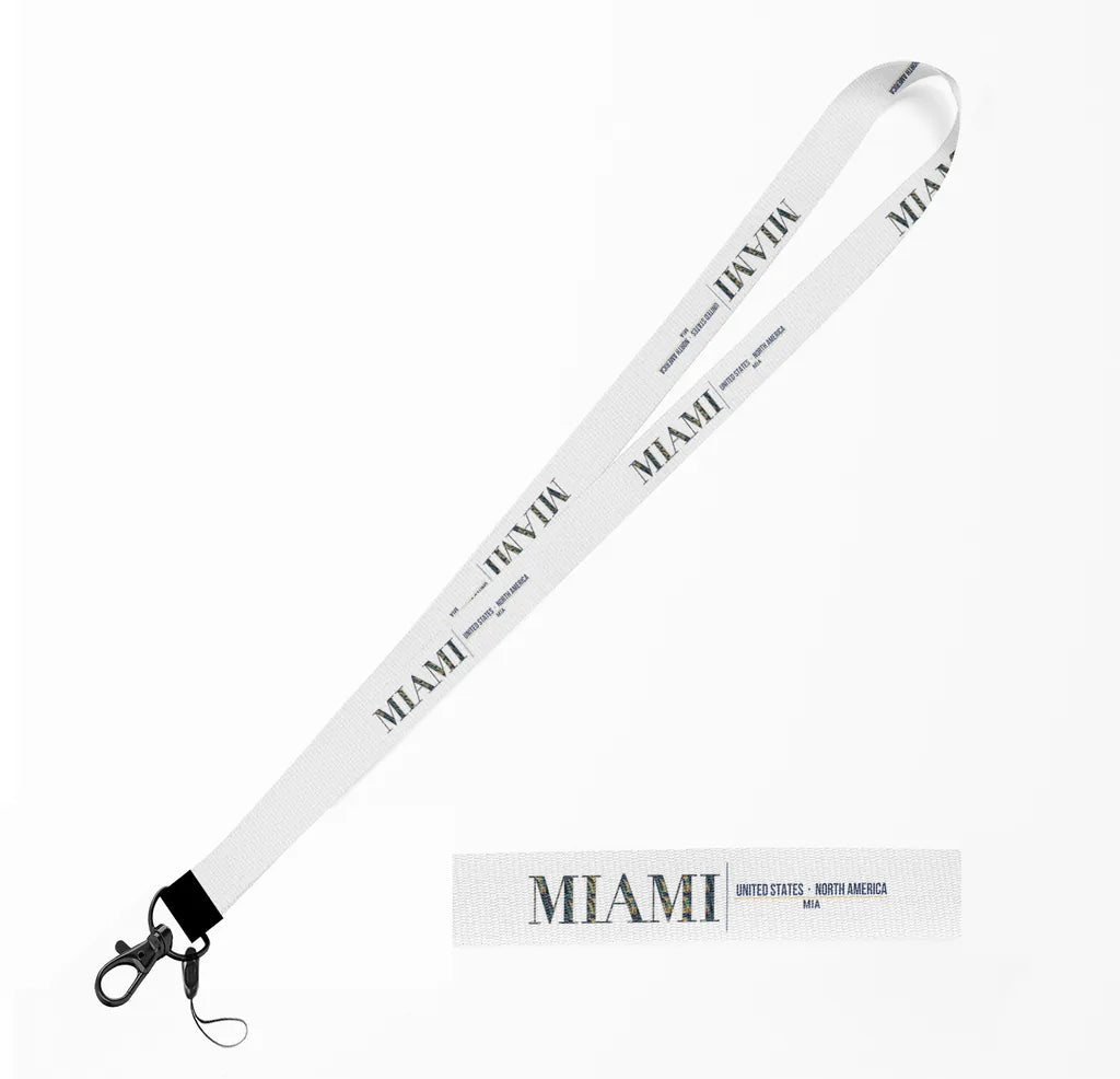 Miami City Series lanyard - white