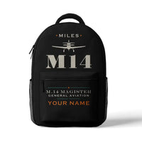 Thumbnail for Miles M.14 Magister - 3D Backpack - Heritage + Name - Black