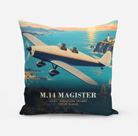 Thumbnail for Miles M.14 Magister - 3D + Name - Pillow - Full Print