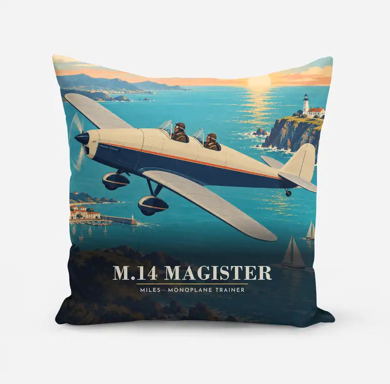 Miles M.14 Magister - 3D - Pillow - Full Print
