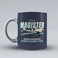 Thumbnail for Miles M.14 Magister - Cartoon - Mug - Dark Blue