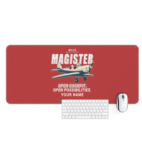 Thumbnail for Miles M.14 Magister - Cartoon + Name - Desk Mat - Red