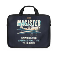 Thumbnail for Miles M.14 Magister - Cartoon + Name - Laptop Bag