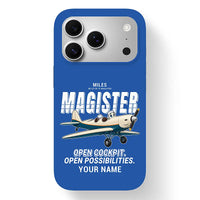 Thumbnail for Miles M.14 Magister - Cartoon + Name - MagSafe iPhone 17 Pro - Blue