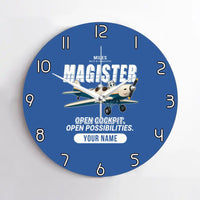 Thumbnail for Miles M.14 Magister - Cartoon + Name - No Frame - Blue