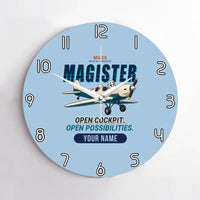Thumbnail for Miles M.14 Magister - Cartoon + Name - No Frame - Light Blue