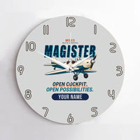 Thumbnail for Miles M.14 Magister - Cartoon + Name - No Frame - Light Gray