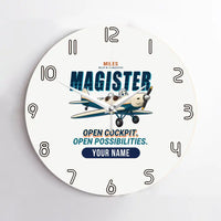 Thumbnail for Miles M.14 Magister - Cartoon + Name - No Frame - White