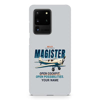 Thumbnail for Miles M.14 Magister - Cartoon + Name - Samsung Case - Light Gray
