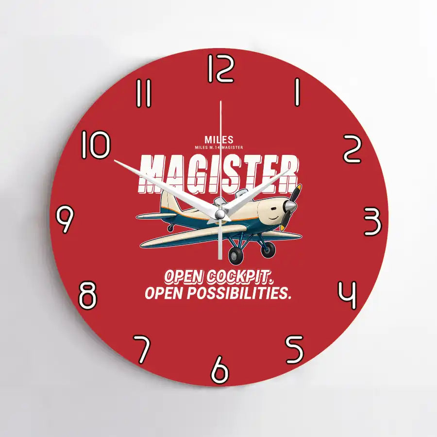 Miles M.14 Magister - Cartoon - No Frame - Red