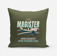 Thumbnail for Miles M.14 Magister - Cartoon - Pillow - Green Army