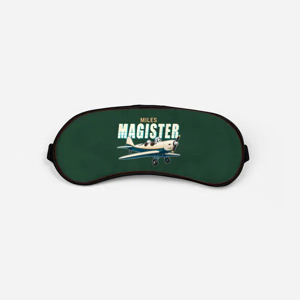 Miles M.14 Magister - Cartoon - Sleep Mask - Dark Green