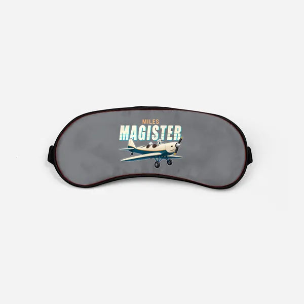 Miles M.14 Magister - Cartoon - Sleep Mask - Gray