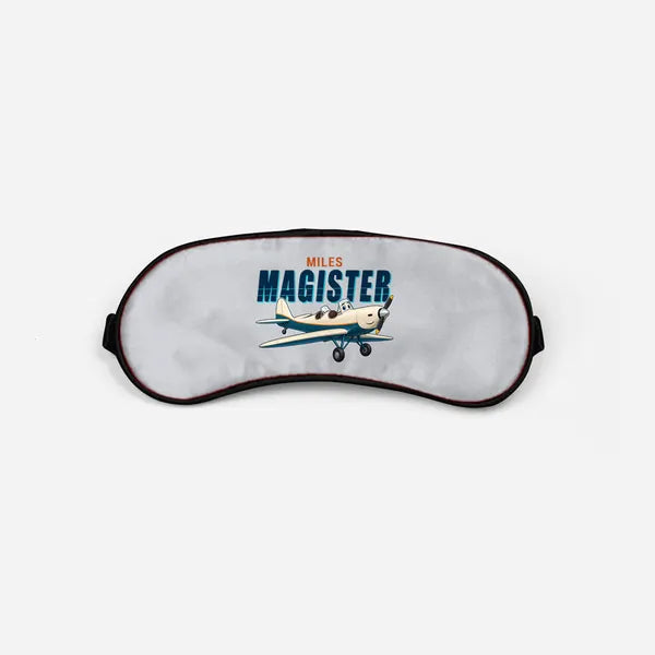 Miles M.14 Magister - Cartoon - Sleep Mask - Light Gray