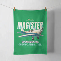 Thumbnail for Miles M.14 Magister - Cartoon - Towel - Green
