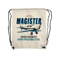 Thumbnail for Miles M.14 Magister - Drawstring Bag - Cartoon - Beige