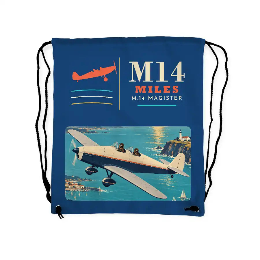 Miles M.14 Magister - Drawstring Bag - Classic - Blue