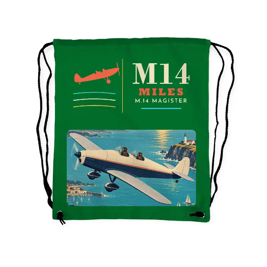 Miles M.14 Magister - Drawstring Bag - Classic - Green