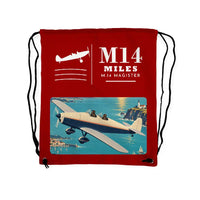 Thumbnail for Miles M.14 Magister - Drawstring Bag - Classic - Red