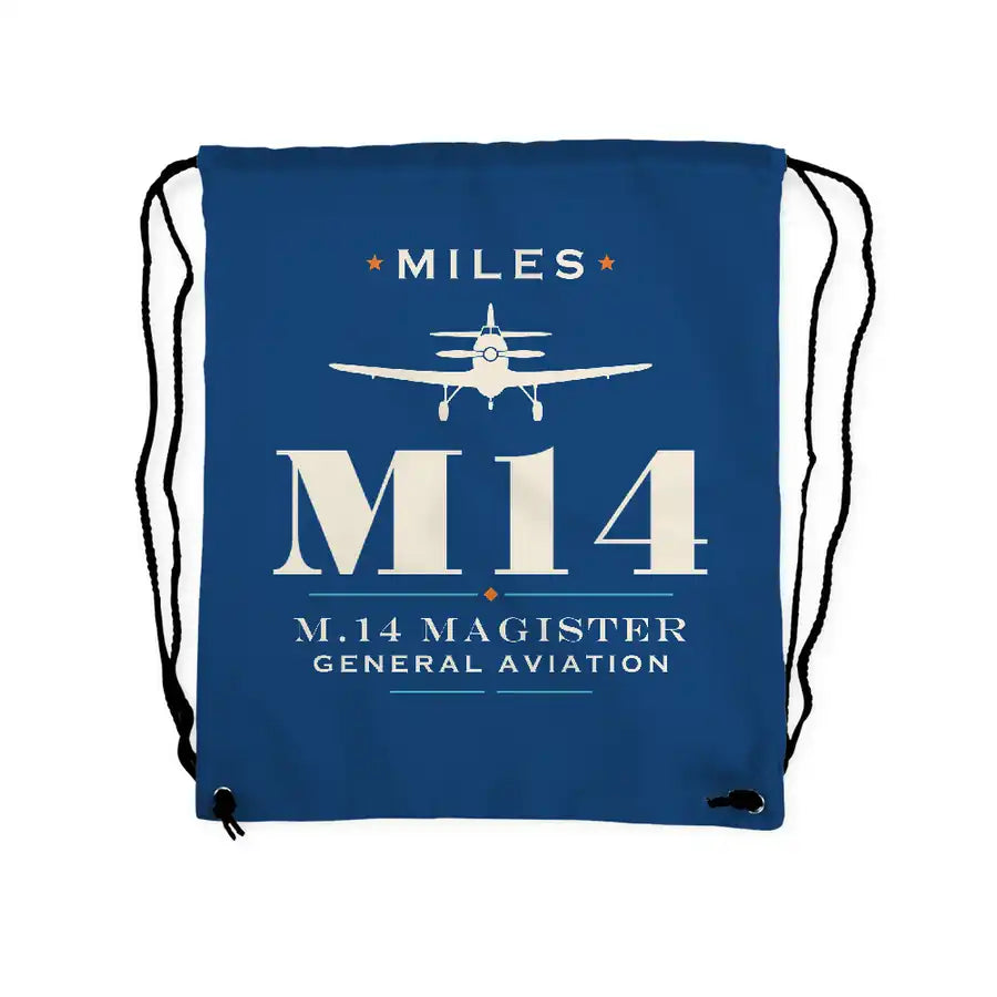 Miles M.14 Magister - Drawstring Bag - Heritage - Blue
